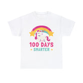 Smarter 100th Day of School Unicorn Rainbow T-Shirt