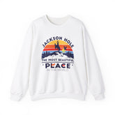 Jackson Hole The Most Beautiful Place In The World Wyoming Crewneck Sweatshirt