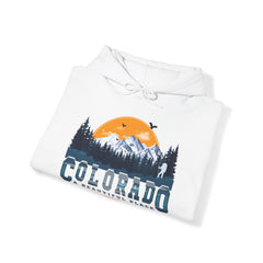 Colorado A Beautiful Place Retro Vintage Mountains Nature Hiking Hoodie