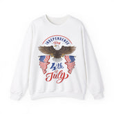 USA Fireworks 4th Of July Flag America Patriotic Crewneck Sweatshirt