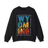 Best Vintage Wyoming Decal Jackson Hole Crewneck Sweatshirt