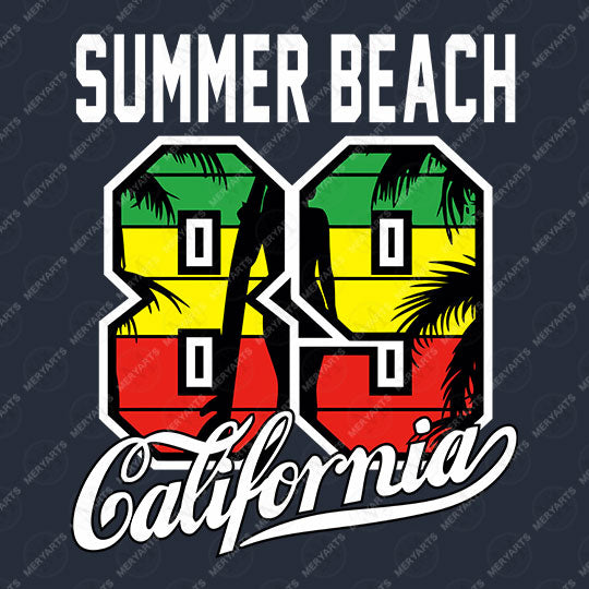 California Beach San Diego Surfing Camping Fans Crewneck Sweatshirt