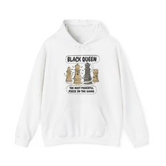 Womens Black Queen Most Powerful Chess African Hoodie