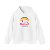Smarter 100th Day Of School Unicorn Rainbow Hoodie