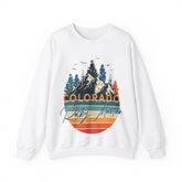 Colorado Retro Vintage Mountains Nature Hiking Crewneck Sweatshirt