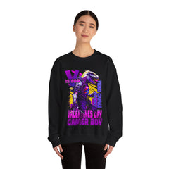 V Is For Valentines: The Fun And Funny Gamer Crewneck Sweatshirt