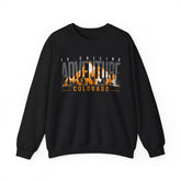 Adventure Is Calling Colorado Outdoor Mountain Crewneck Sweatshirt
