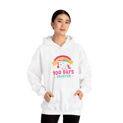 Smarter 100th Day Of School Unicorn Rainbow Hoodie
