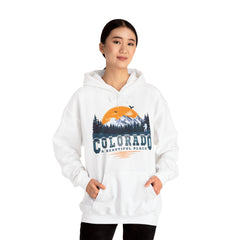 Colorado A Beautiful Place Retro Vintage Mountains Nature Hiking Hoodie
