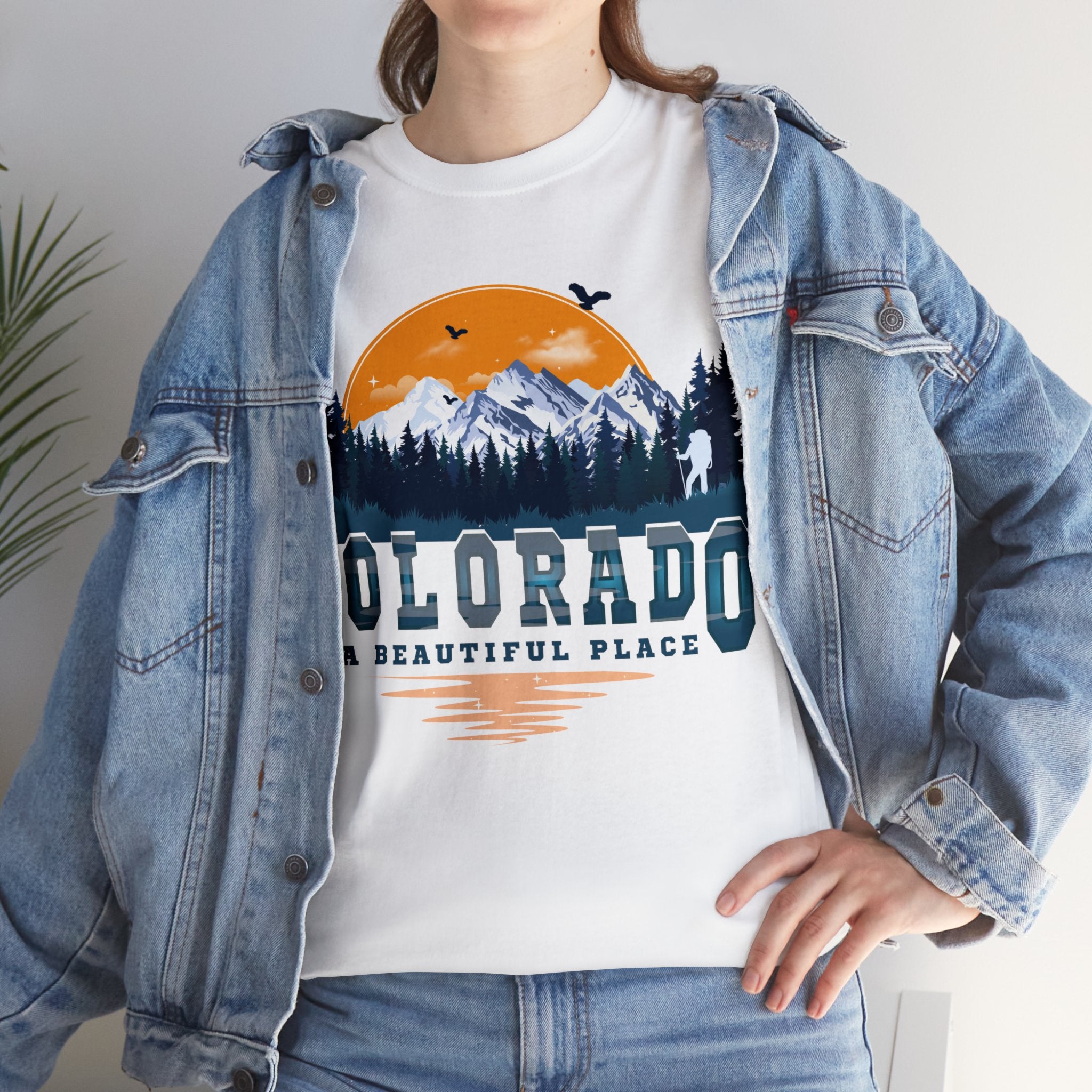 Colorado A Beautiful Place Retro Vintage Mountains Nature Hiking T-Shirt