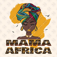 Mama Africa Map & Face Funny Top Crewneck Sweatshirt