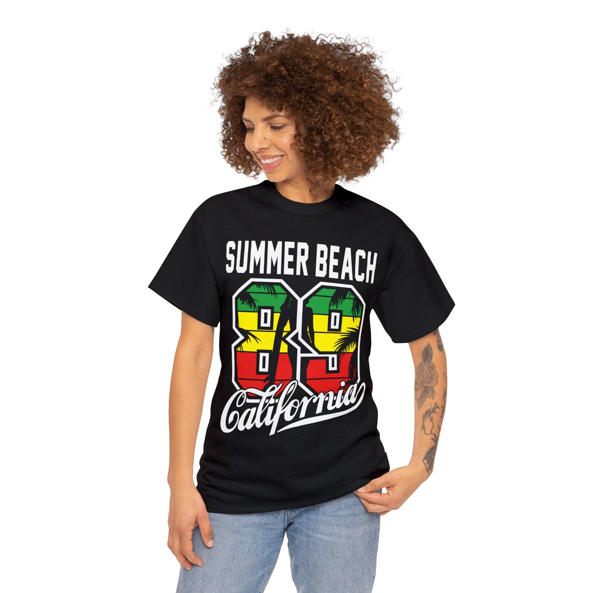 California Beach San Diego Surfing Camping Fans T-Shirt