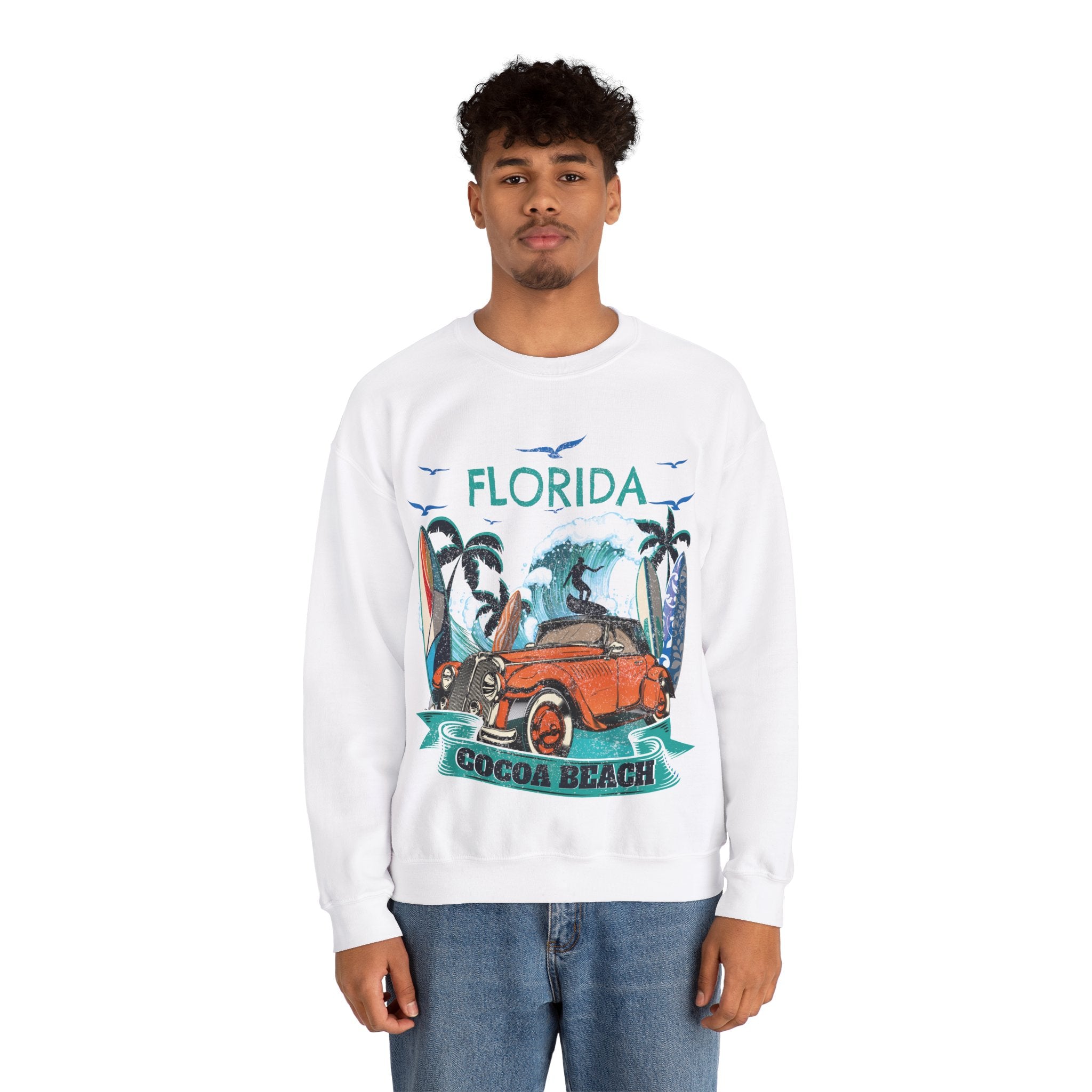 Fun Family Vacation Cocoa Florida Beach Best Crewneck Sweatshirt