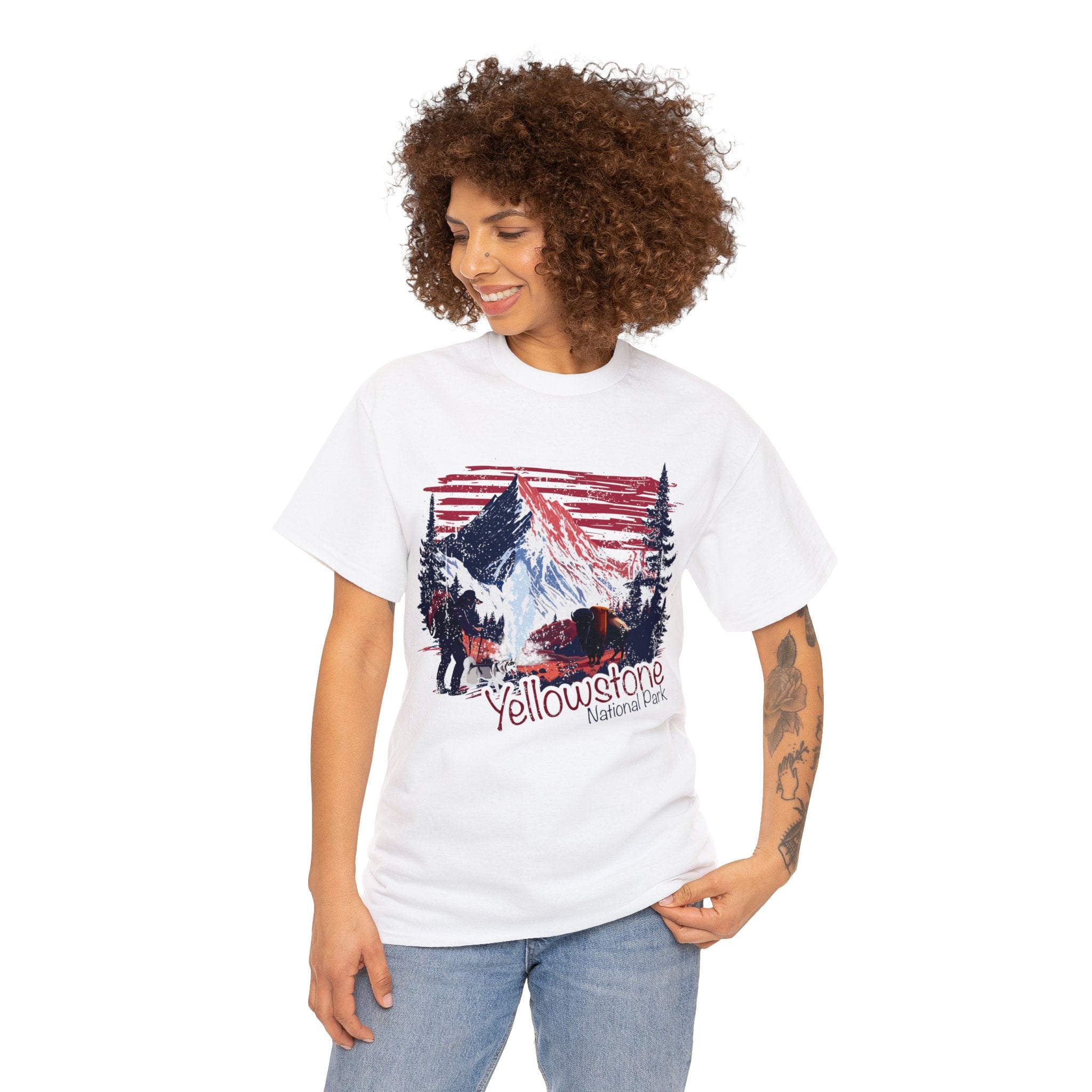 Hike, Camp, and Explore with Yellowstone National Park T-Shirt