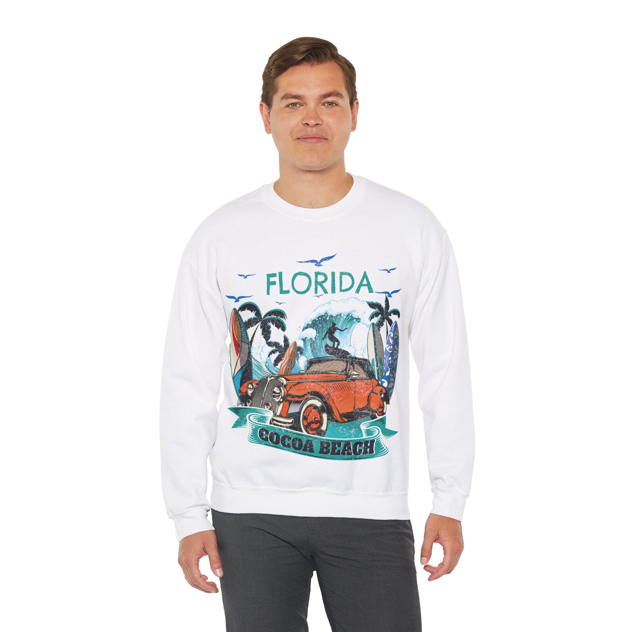 Fun Family Vacation Cocoa Florida Beach Best Crewneck Sweatshirt