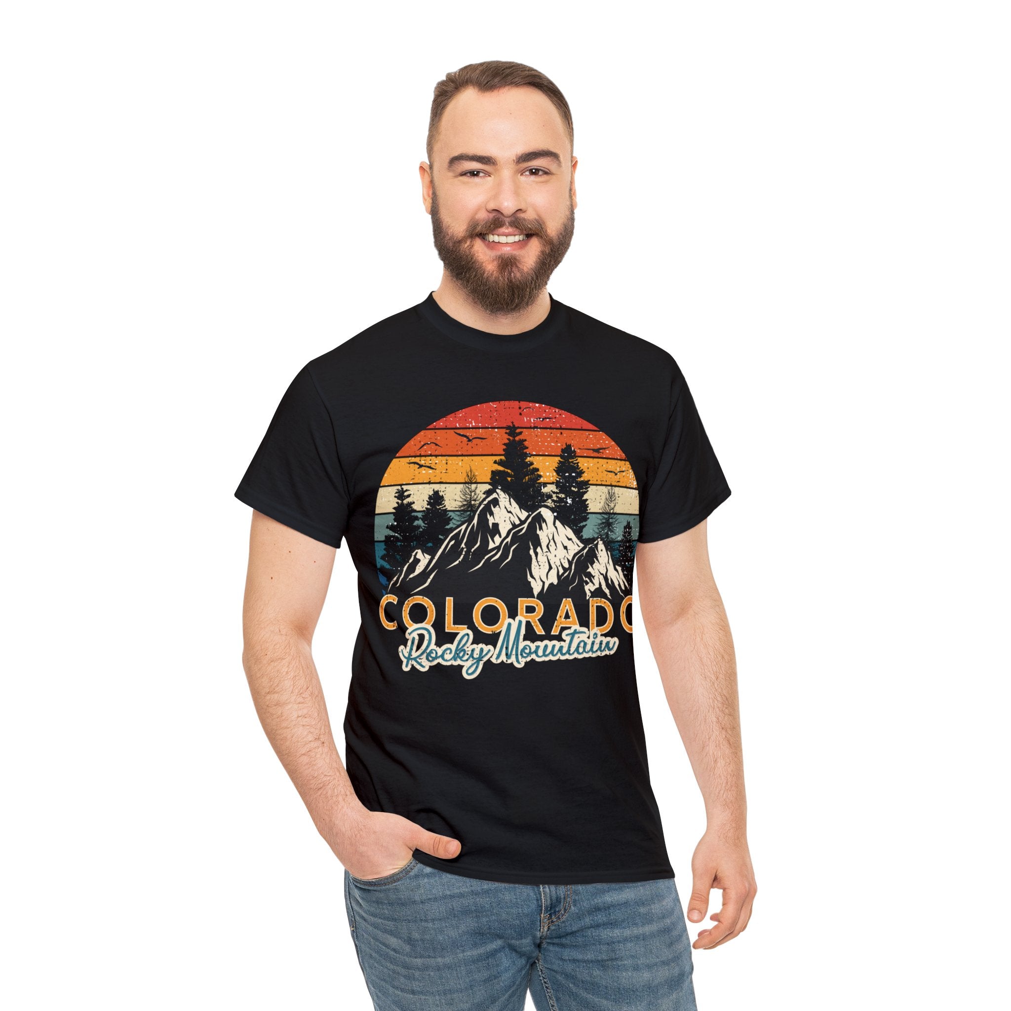 Colorado Rocky Mountain Nature Retro Vintage T-Shirt