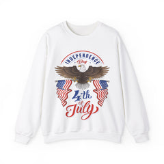 USA Fireworks 4th Of July Flag America Patriotic Crewneck Sweatshirt