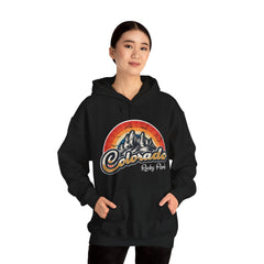 Colorado Rocky Mountain Retro Vintage Nature Hoodie