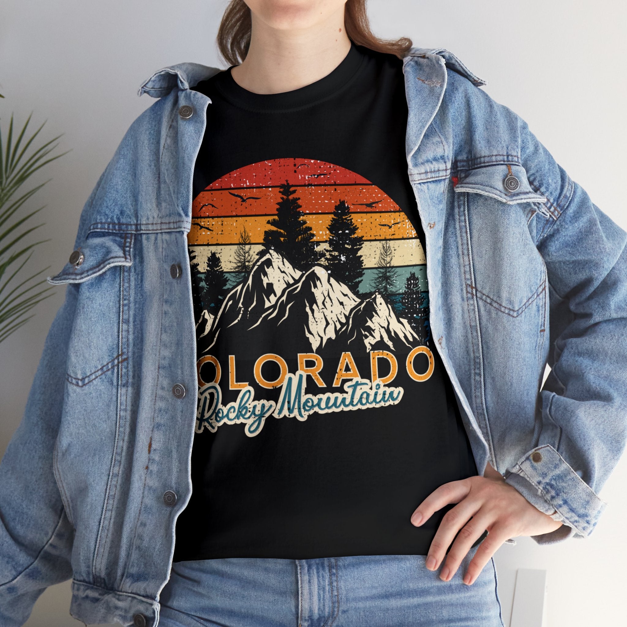 Colorado Rocky Mountain Nature Retro Vintage T-Shirt