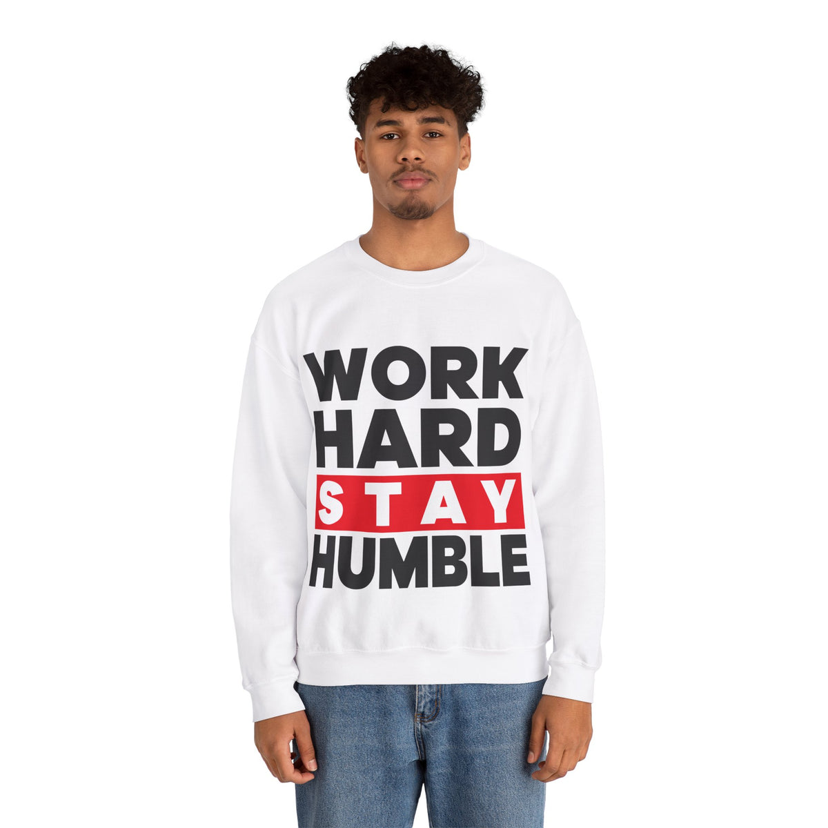 Motivational Inspirational Best Gift Work Harder Crewneck Sweatshirt