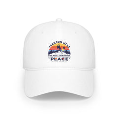 Discover the Beauty: Jackson Hole, Wyoming Low Profile Baseball Cap