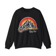 Colorado Rocky Mountain Retro Vintage Nature Crewneck Sweatshirt