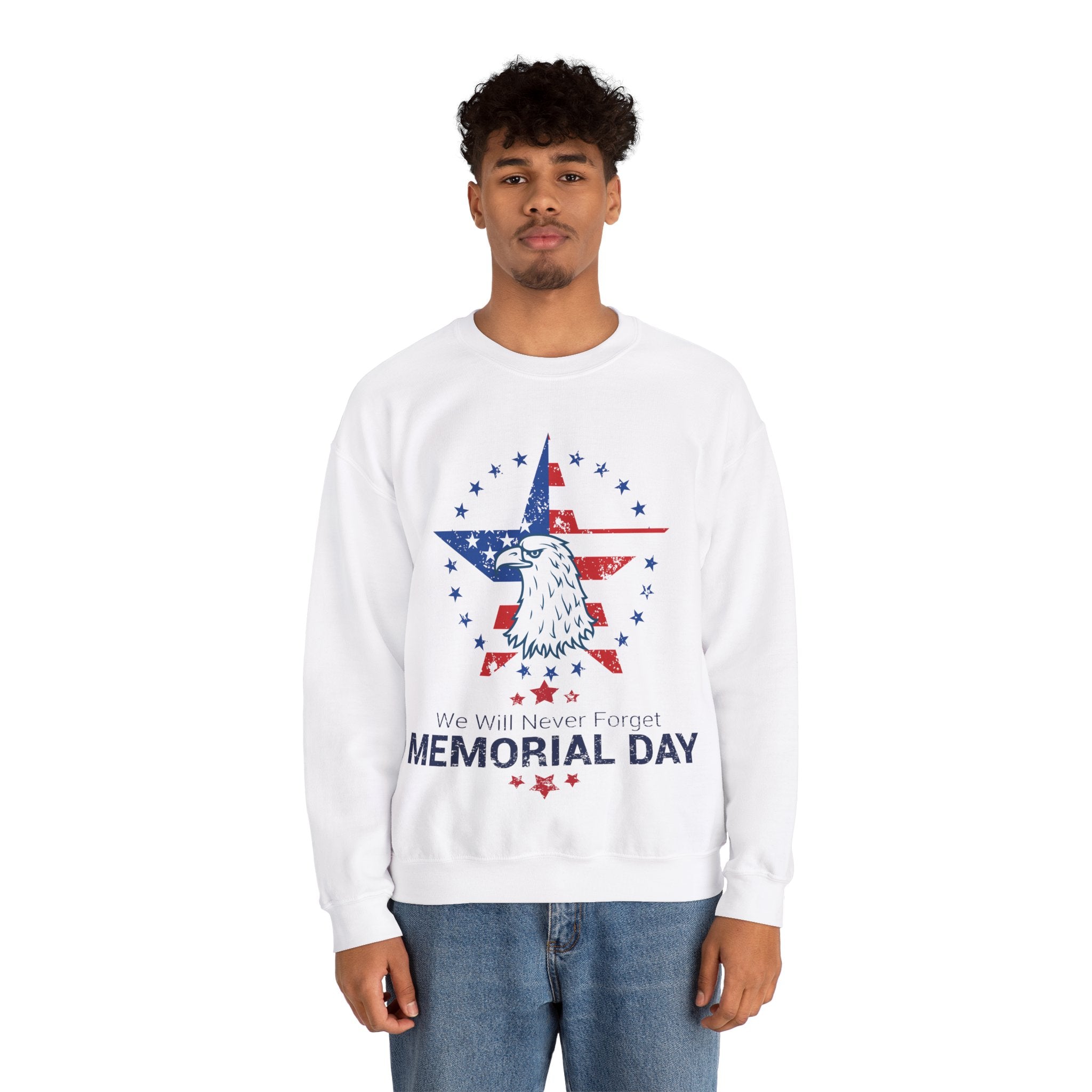 Memorial Day Graphic Crewneck Sweatshirt