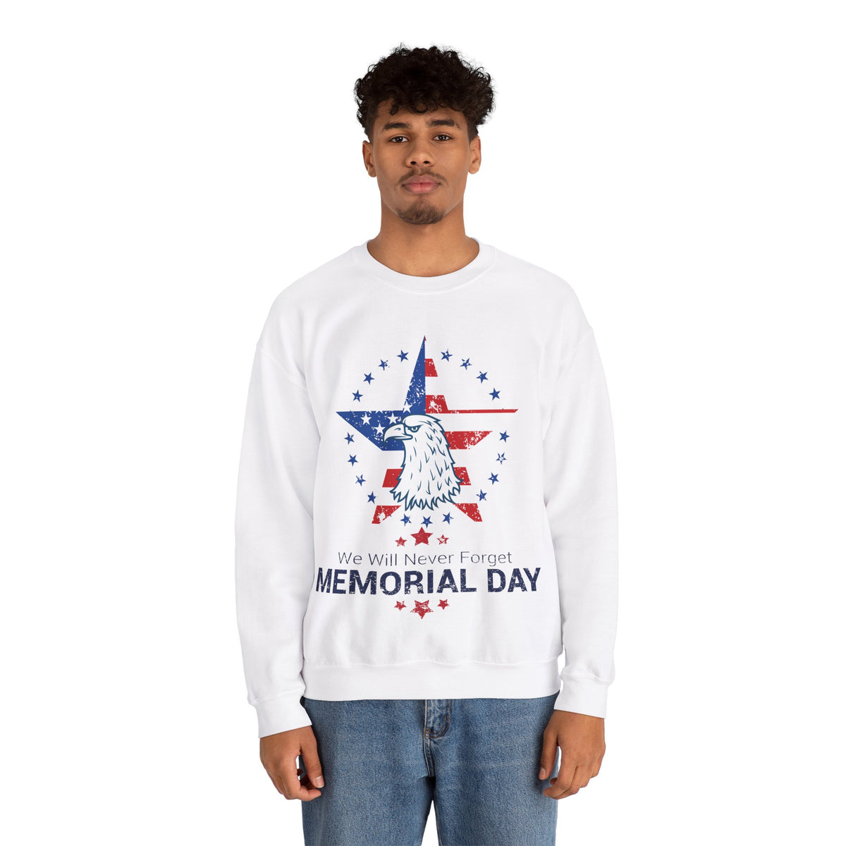 Memorial Day Graphic Crewneck Sweatshirt