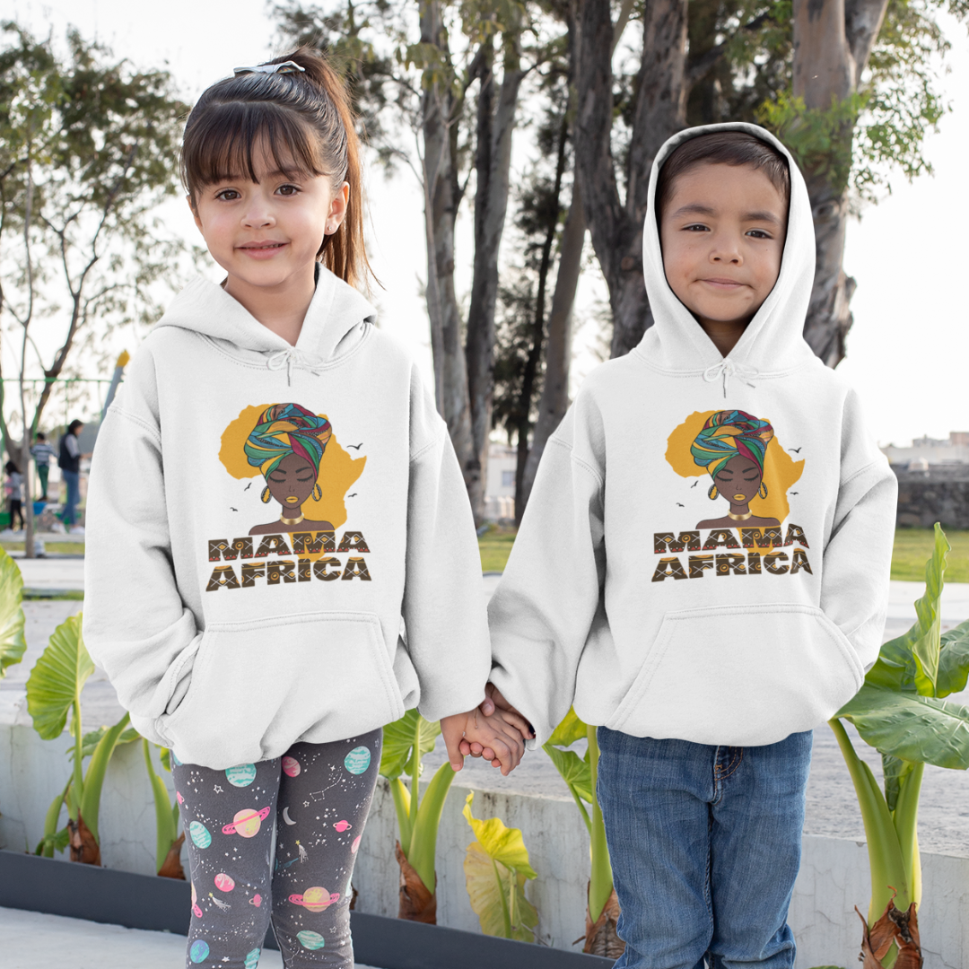 Mama Africa Map & Face Funny Top Hoodie