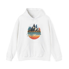 Colorado Retro Vintage Mountains Nature Hiking Hoodie