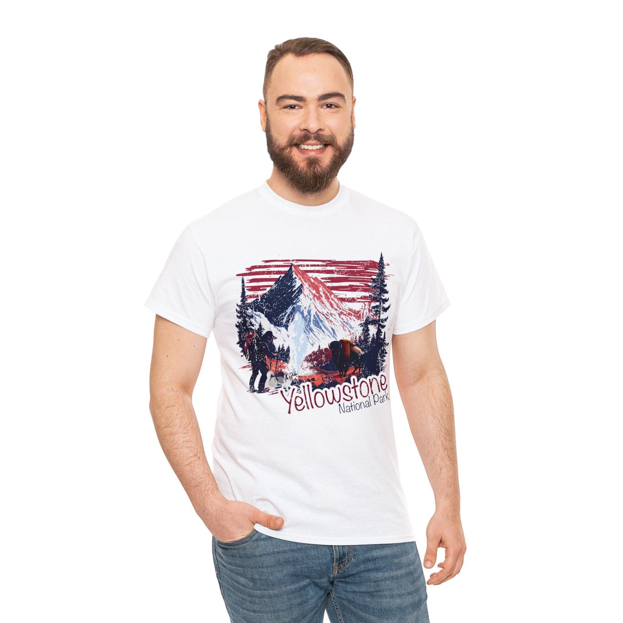 Hike, Camp, and Explore with Yellowstone National Park T-Shirt