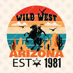 Arizona Wild West  Crewneck Sweatshirt
