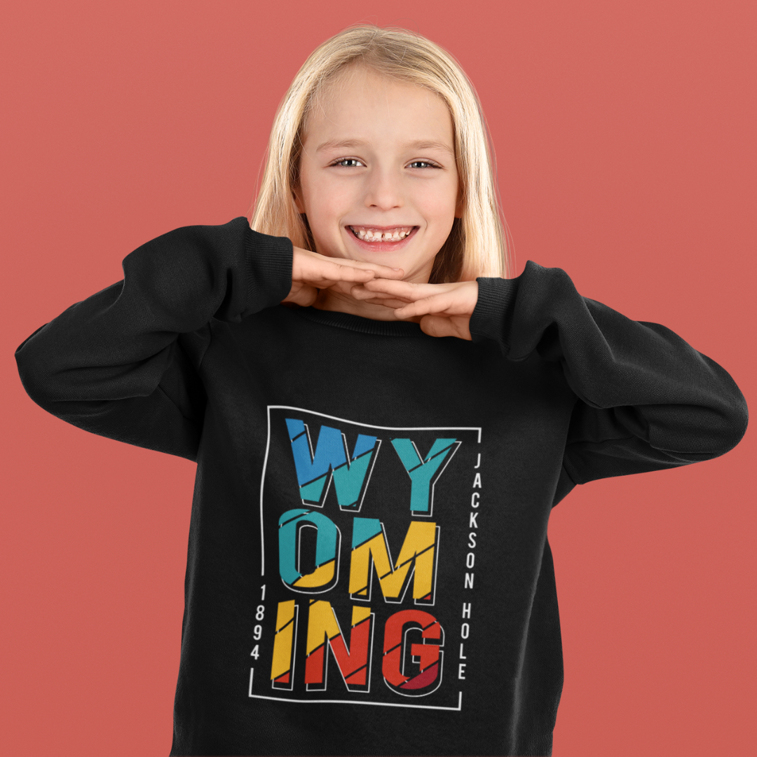 Best Vintage Wyoming Decal Jackson Hole Crewneck Sweatshirt