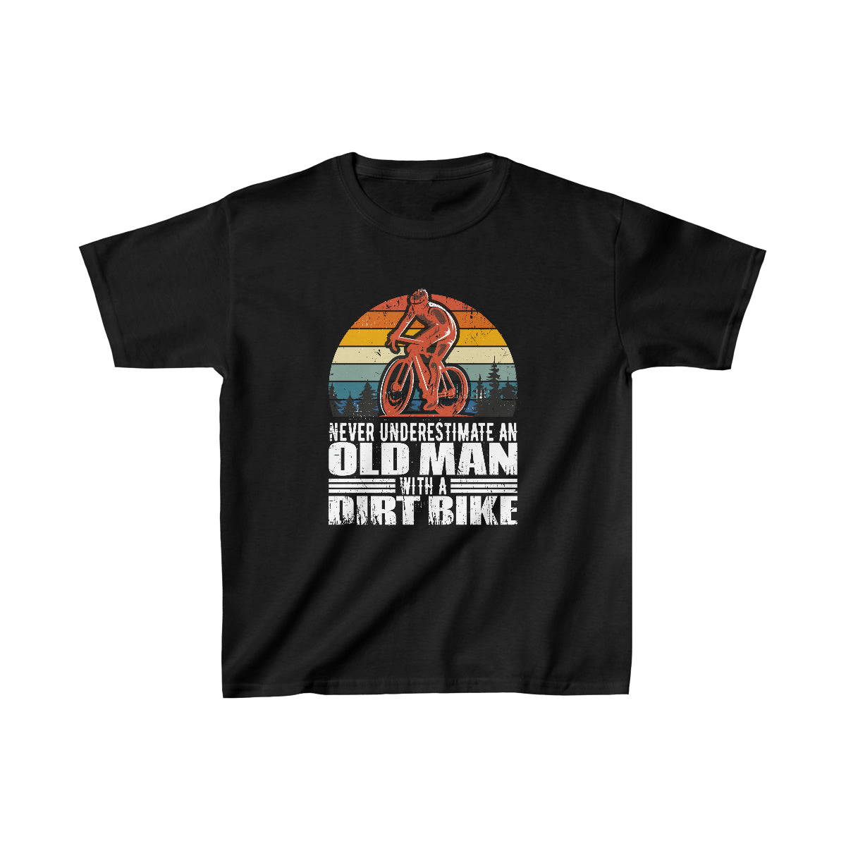 Never Underestimate An Old Man With a Dirt Bike T-Shirt