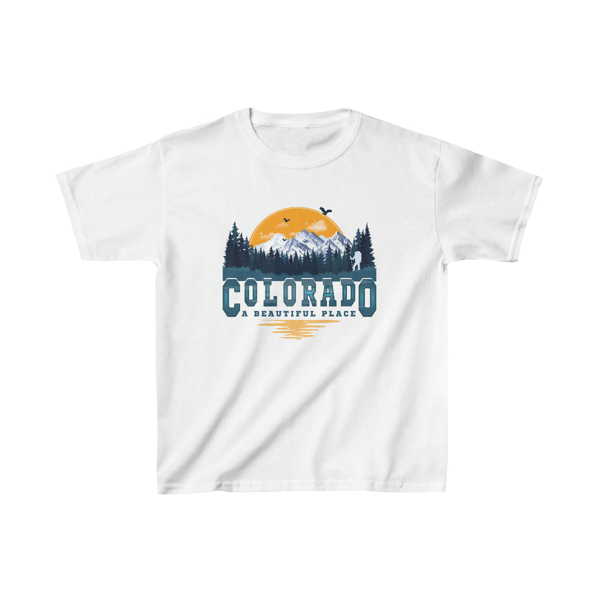 Colorado A Beautiful Place Retro Vintage Mountains Nature Hiking T-Shirt