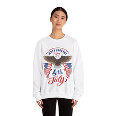 USA Fireworks 4th Of July Flag America Patriotic Crewneck Sweatshirt