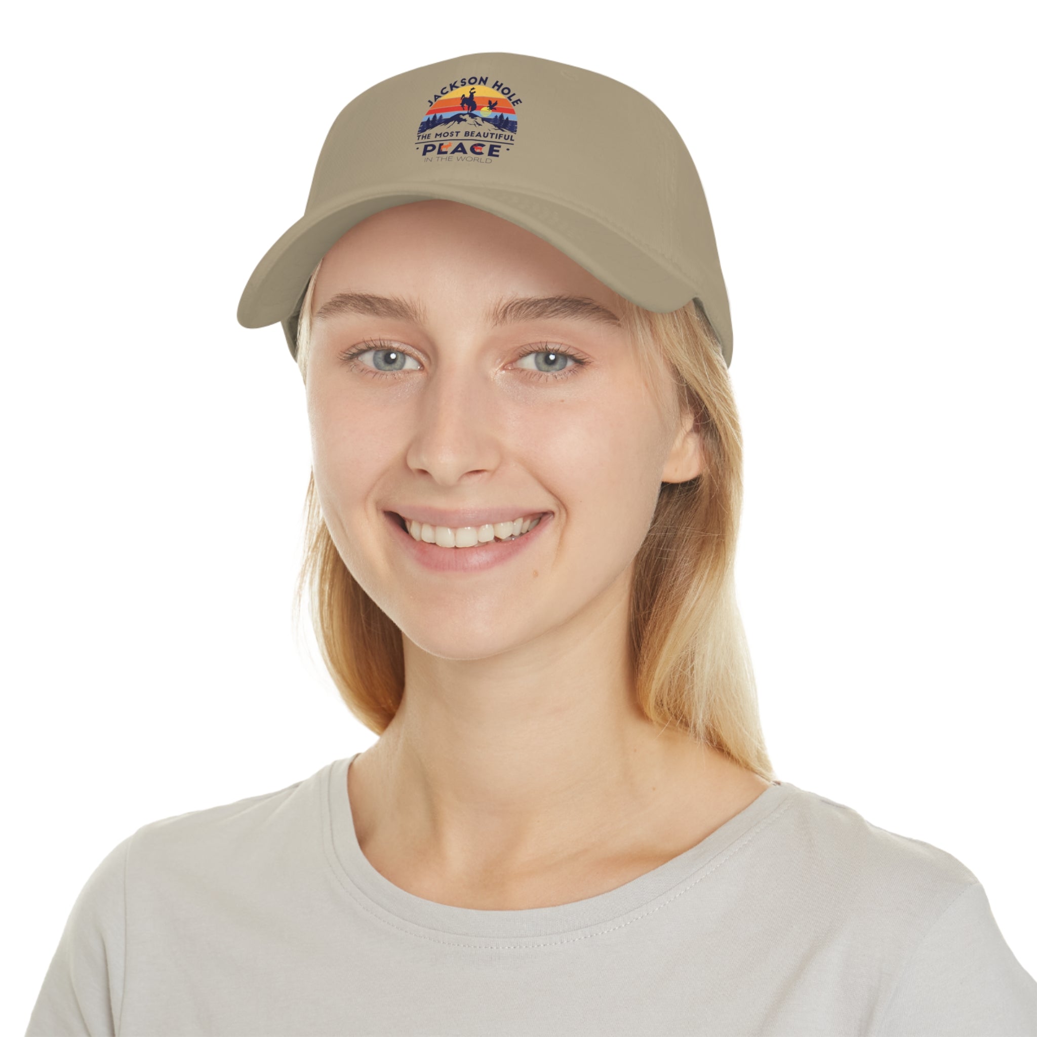 Discover the Beauty: Jackson Hole, Wyoming Low Profile Baseball Cap