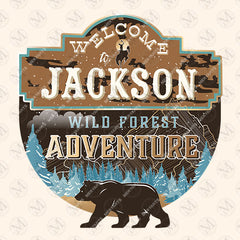 Welcome To Jackson Wyoming Adventure Lovers Crewneck Sweatshirt