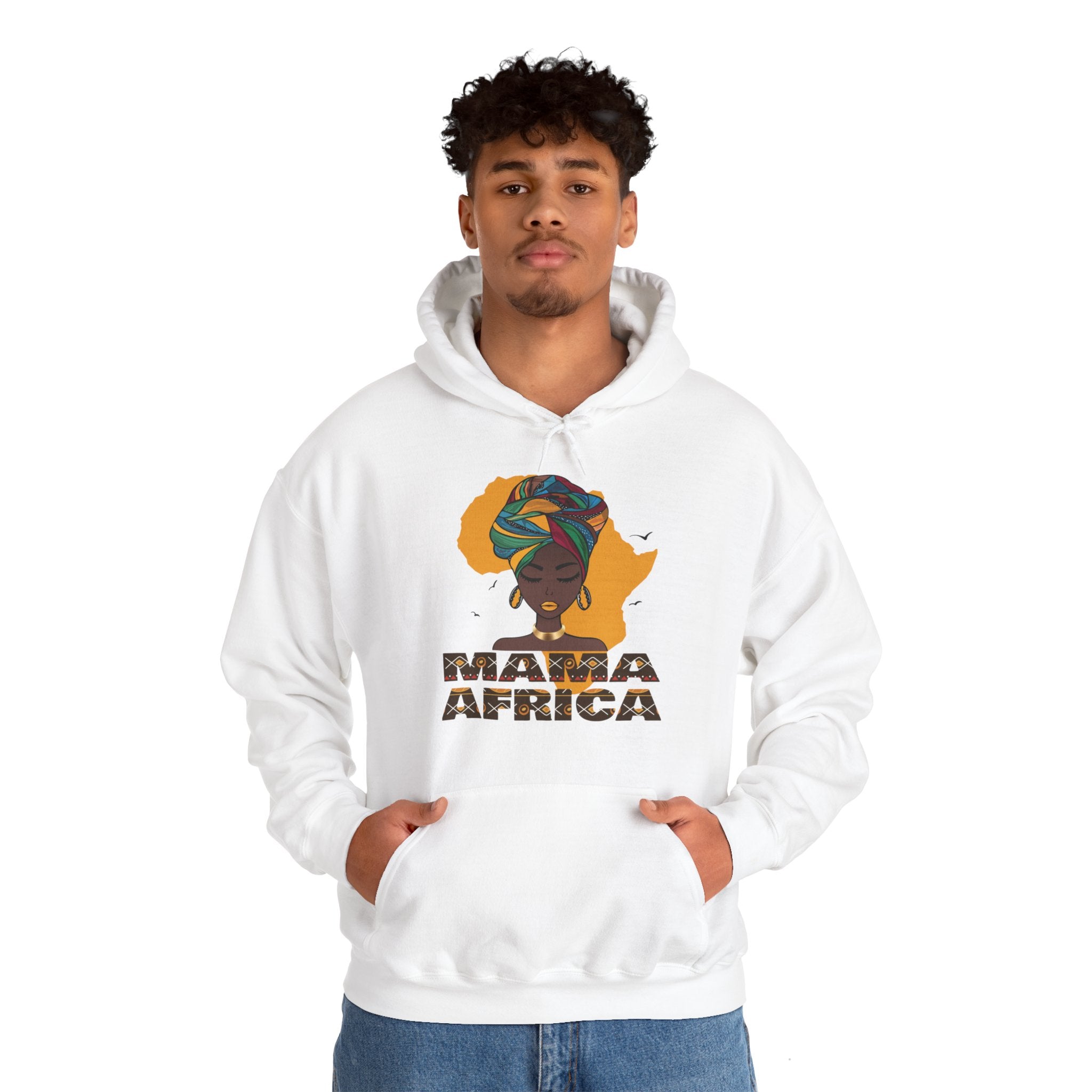 Mama Africa Map & Face Funny Top Hoodie