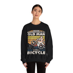 Never Underestimate An Old Man With A Dirt Bike Crewneck Sweatshirt