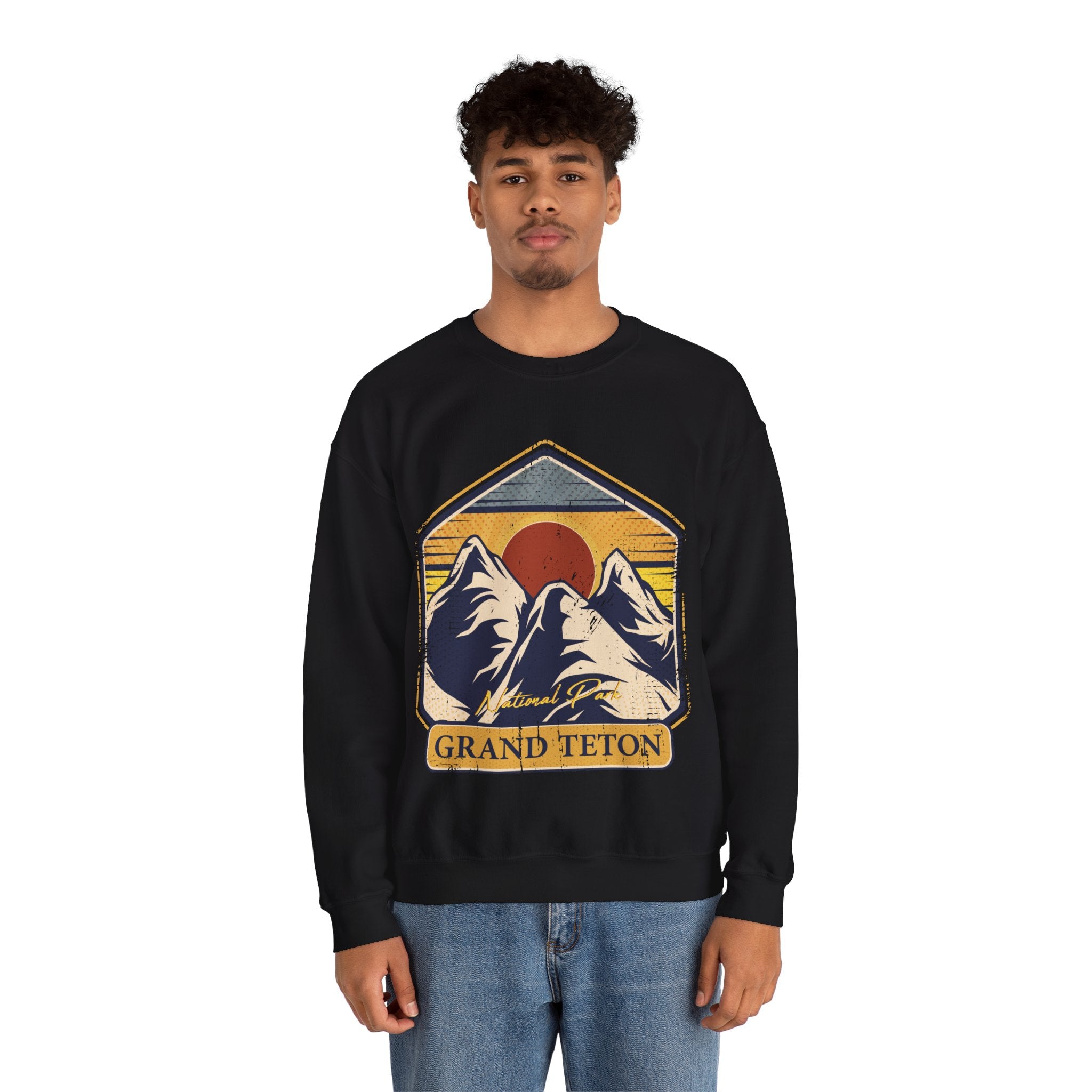 The Jackson Hole Exclusive Wyoming Mountains Lovers Crewneck Sweatshirt