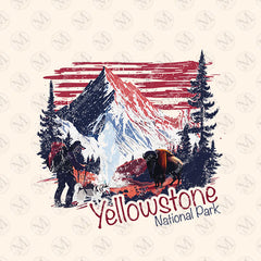 Hike, Camp, And Explore With Yellowstone National Park Crewneck Sweatshirt