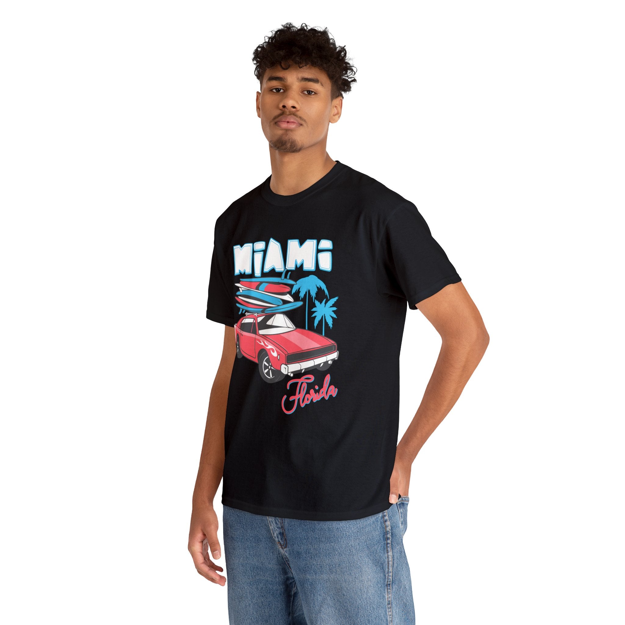 Florida Miami Beach Sun Palm Tree Souvenir T-Shirt