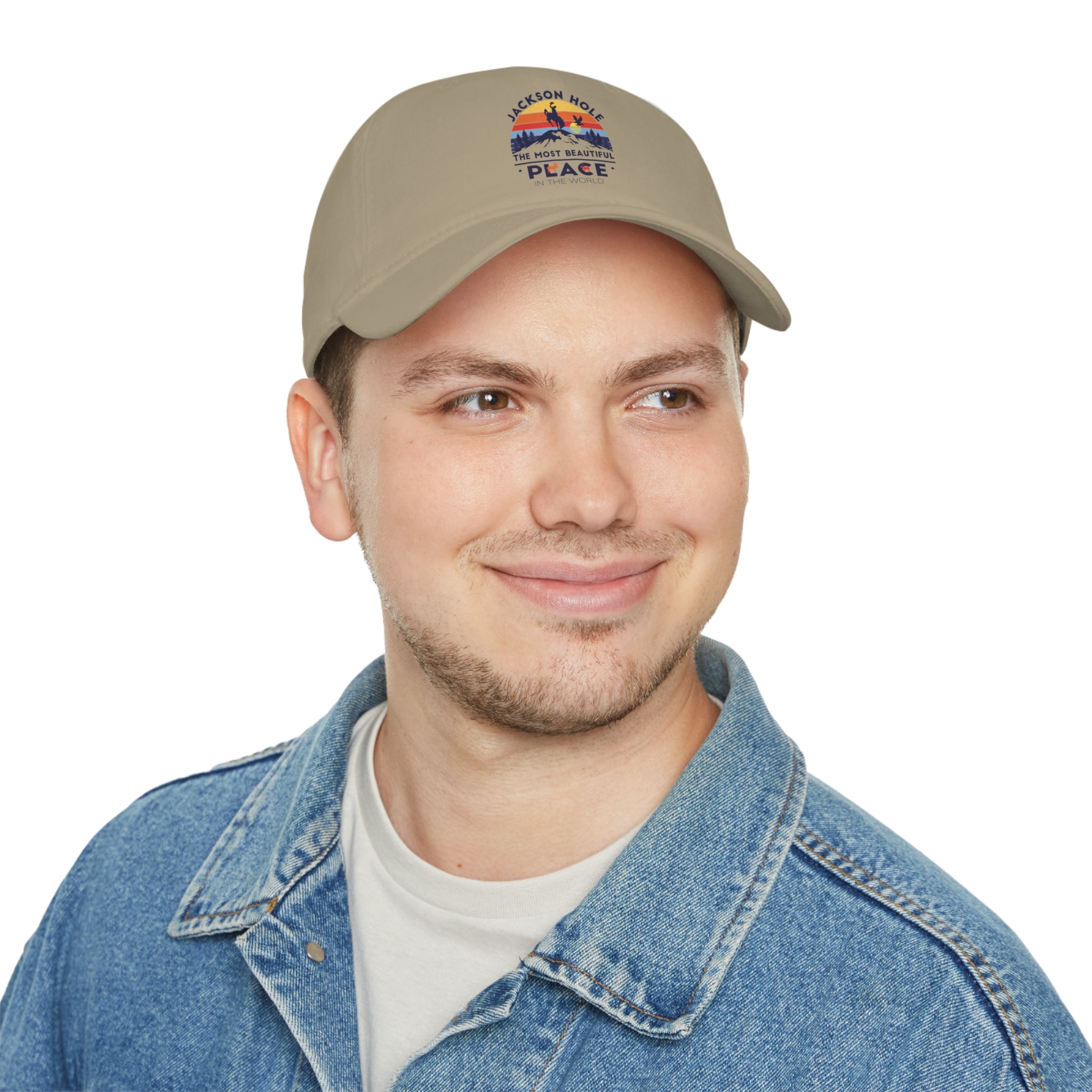 Discover the Beauty: Jackson Hole, Wyoming Low Profile Baseball Cap