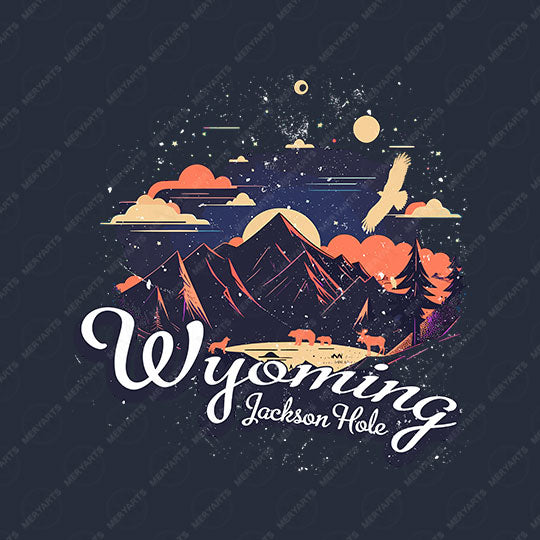 Best Vintage Wyoming Decal Jackson Hole T-Shirt