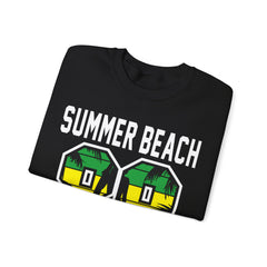 California Beach San Diego Surfing Camping Fans Crewneck Sweatshirt