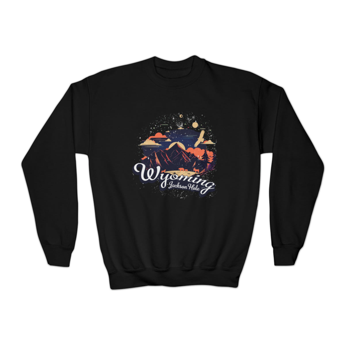 Best Vintage Wyoming Decal Jackson Hole Crewneck Sweatshirt