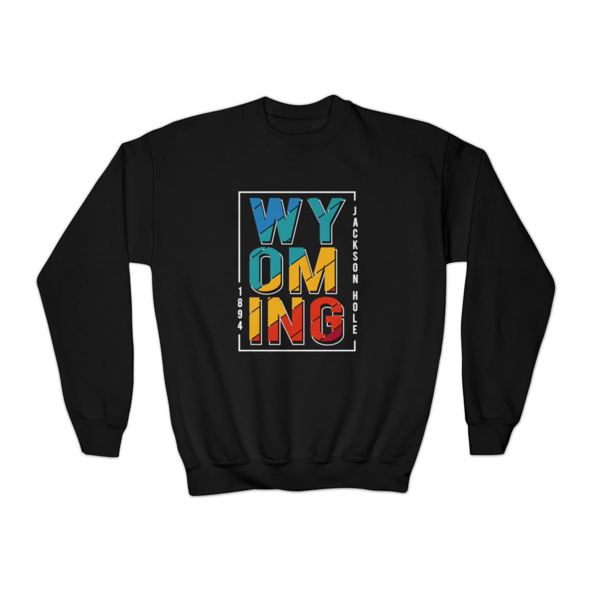 Best Vintage Wyoming Decal Jackson Hole Crewneck Sweatshirt