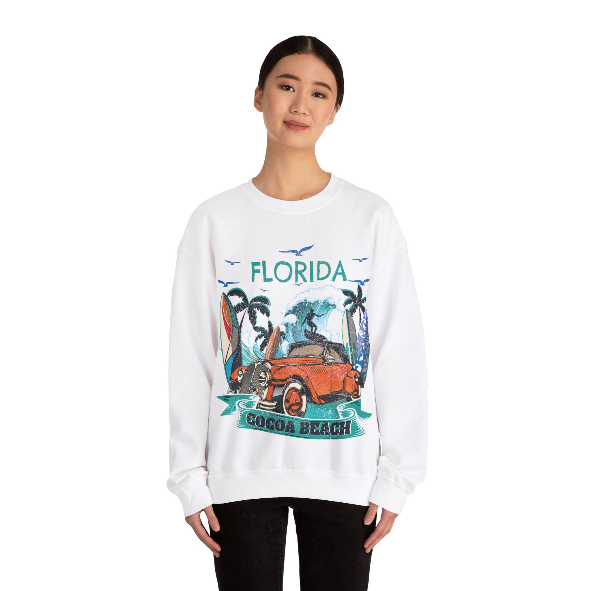 Fun Family Vacation Cocoa Florida Beach Best Crewneck Sweatshirt