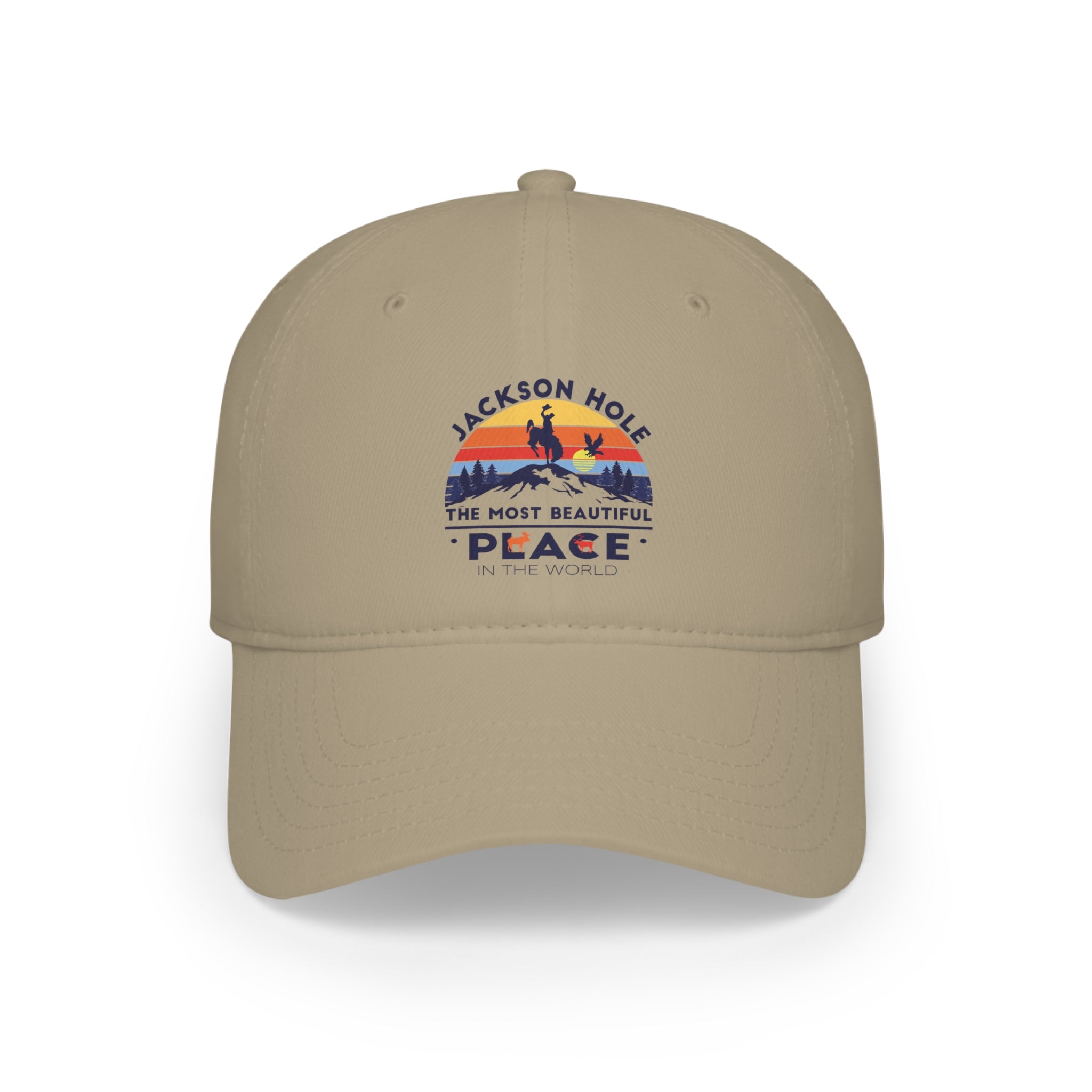 Discover the Beauty: Jackson Hole, Wyoming Low Profile Baseball Cap